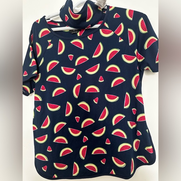 Kate Spade Navy Watermelon Print Pajama Set - Picture 2 of 5